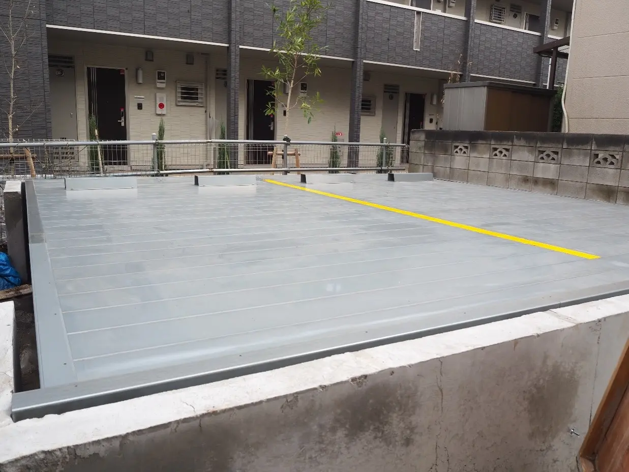 鋼板製平面駐車場